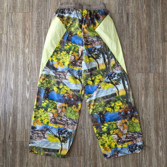 Adidas by Stella McCartney Earth Collage Woven Track Pants Women's Medium M Grey - Picture 6 of 16